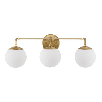 Louis Parisian Globe Metal/Frosted Glass Modern Contemporary LED Vanity